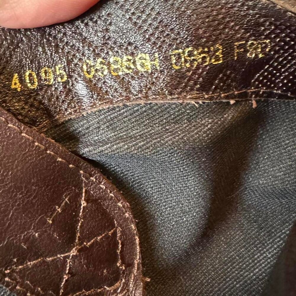 Vintage Brown Leather Slouchy Western Boots Made in Brazil Pointed Toe Boho 8 - Picture 3 of 7